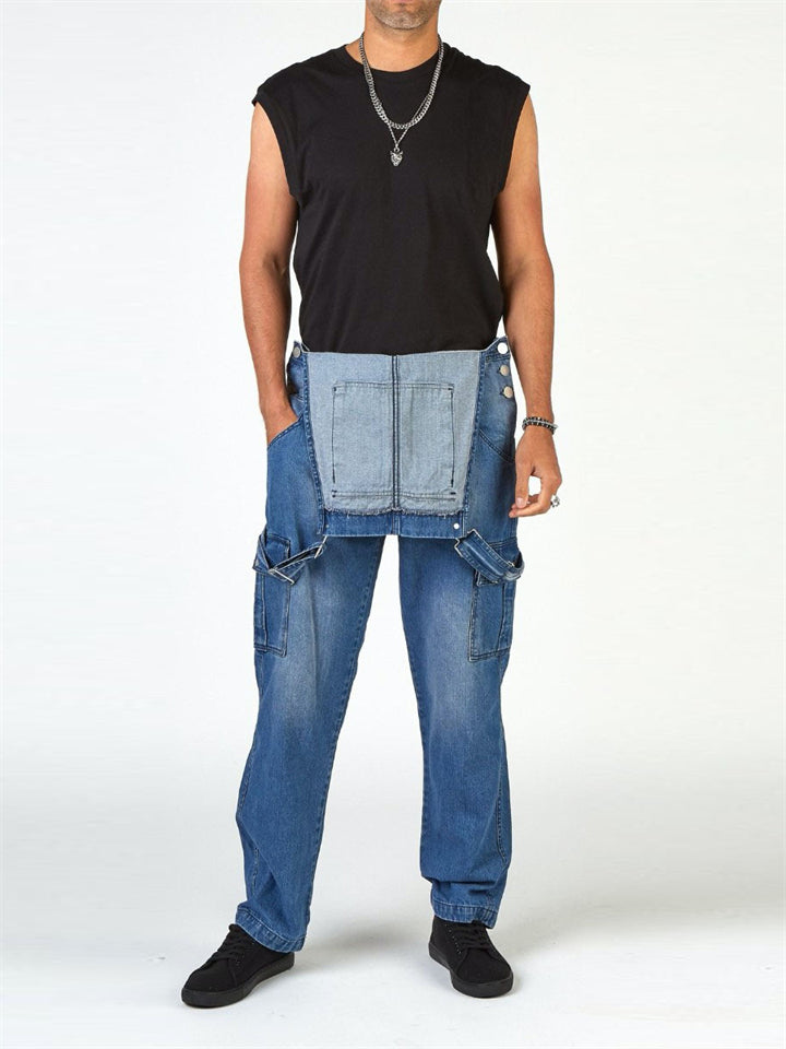 Fashionable Retro Blue Hard-wearing Denim Long Pants