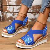 Cute Open Toe Wedge Heel Beach Sandals For Women