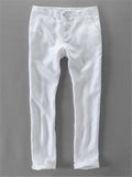 Linen Casual Solid Color Pants For Men