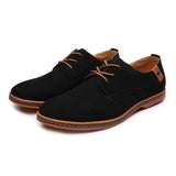 Men's Casual Suede Solid Color Pointed-Toe Oxfords