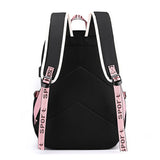 Stylish Latest Luminous USB Charge Backpack For Ladies