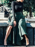Fashion Elegant Bowknot Pleated A-Line Skirt