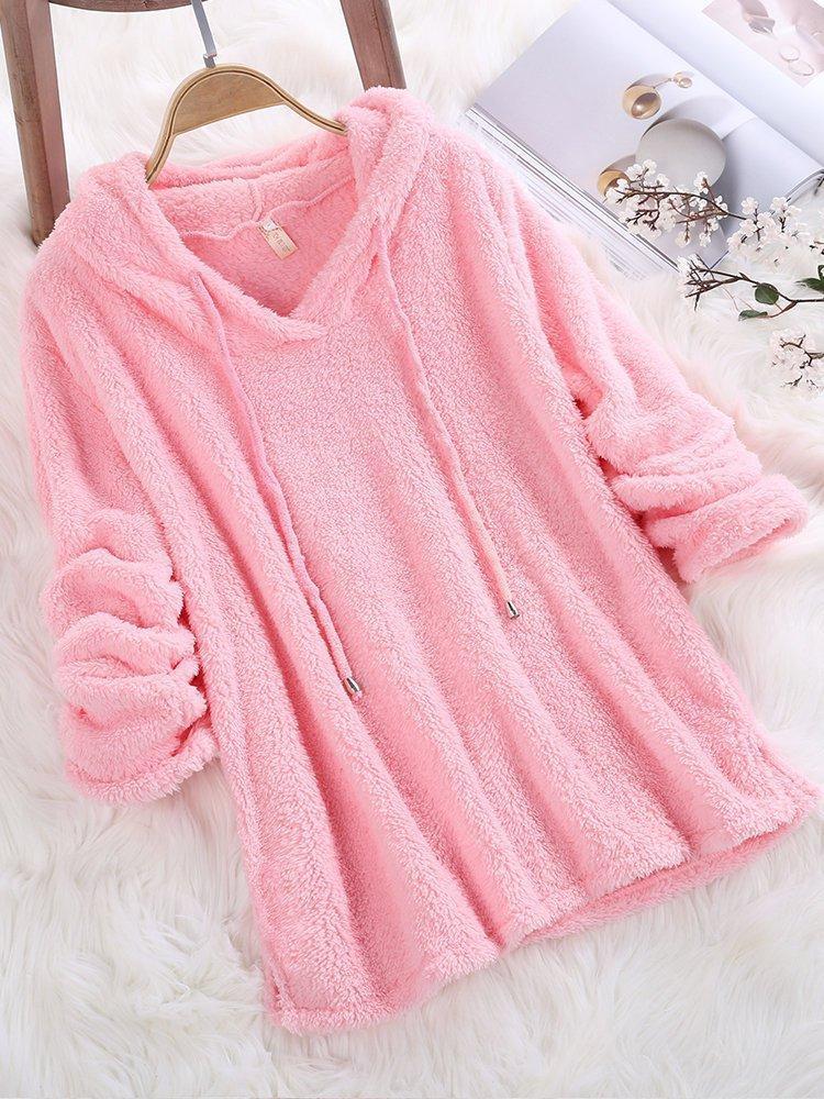 Hooded Fleece Sweatshirts for Spring Autumn