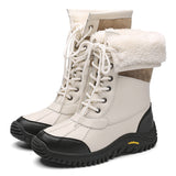 Girl's Waterproof Mid-Calf Keep Warm Short Plush Snow Boots