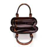 New Retro Style Fashion Simple PU Leather Soft Handbags