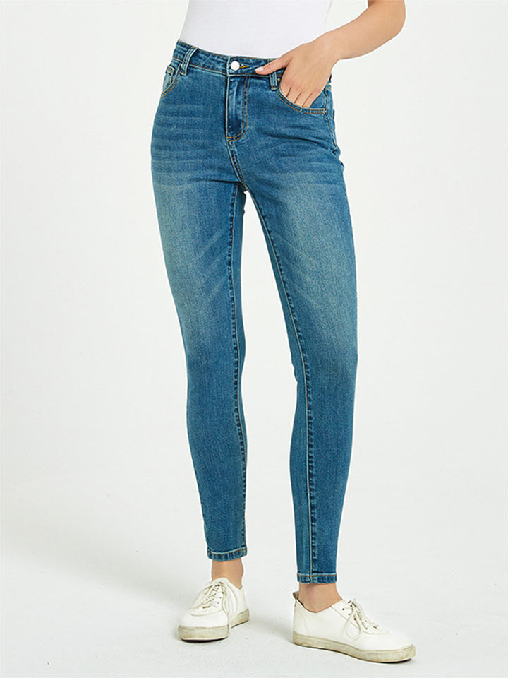 Women's Classic Style Casual Slim Fit Denim Jeans