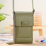 Screen Touch Multiple Compartment Card Slot Crossbody Phone Holder Mini Bag