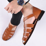 Men's Soft Pointed Toe Hollowed-Out Sandals