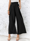 Women's Summer Ultra Soft High Waist Pockets Flowing Wide Leg Pants