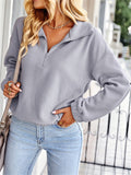 Solid Color Simple Long Sleeve Sweatshirts