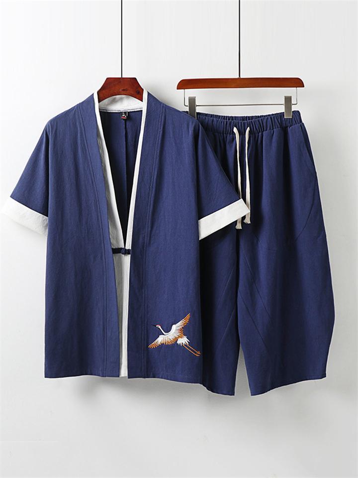 Men's Personality Cotton & Linen Sets