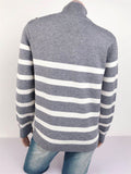 Comfortable Knitted Turtleneck Striped Sweater For Women