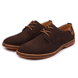 Men's Casual Suede Solid Color Pointed-Toe Oxfords