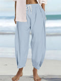 Ladies Casual Plus Size Loose-fitting Beach Pants