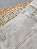 Linen Casual Solid Color Pants For Men