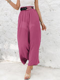 Women's Summer Ultra Soft High Waist Pockets Flowing Wide Leg Pants