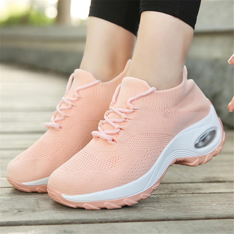 Breathable Mesh Lace-Up Hypersoft Sneakers