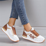 Wearable Lace Up Round Toe Comfort Athletic Shoes for Women