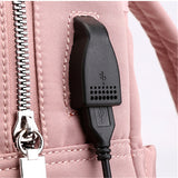 Women's Multi Functional Fashion Travel Backpack With USB Charge Port