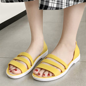 Women’s Summer Energetic Hollow Out Slip On Roman Flat Sandals
