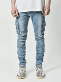 Men's Cool Slim Fit Cargo Denim Pants