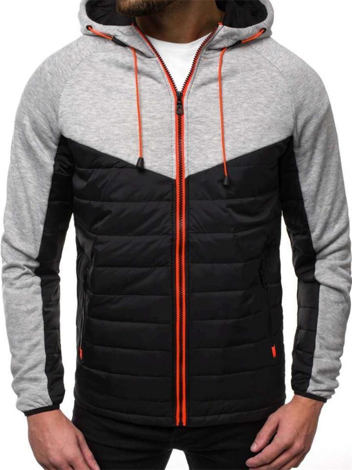 Men's Athletic Full Zip Up Hooded Jackets for Winter
