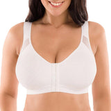 Ultra-Soft Adjustable Front Closure Underwire-Free Supported Sports Bra
