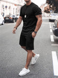 Men's Cool Short Sleeved Summer Tracksuit Set