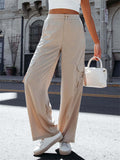 Women's Chic Super Soft Silk Blend Cargo Pants