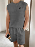 Men's Crew Neck Sleeveless Comfort Sets for Summer