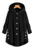 Winter Hooded Fleece Plus Size Extra Loose Women Coat
