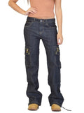 Comfy Loose Multi Pockets Casual Jeans For Women