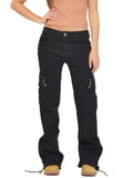 Comfy Loose Multi Pockets Casual Jeans For Women