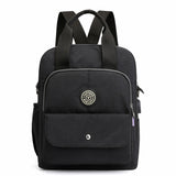Female Casual Small USB Charging Multifunctional Computer Backpack