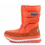 Solid Warm Fur Lined Middle Tube Snow Boots For Women