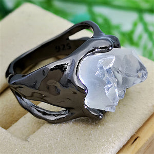 Fashion Crystal Mineral Hip Hop Rings Ornament