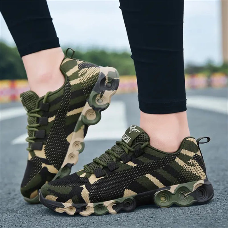 Casual Low Heels Camouflage Print Sneaker for Women