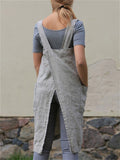 Women's Comfort Relaxed Cotton Linen Home Wear Dress