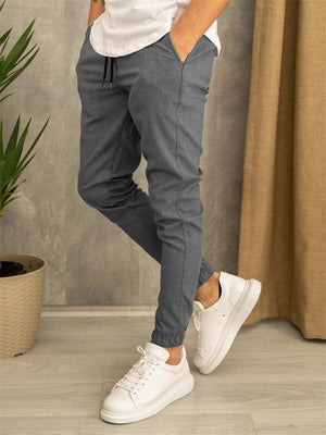 Men's Summer Sports Jogging Breathable Drawstring Ankle Tied Pants