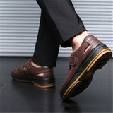 Classic Leather Closed Toe Summer Shoes for Men