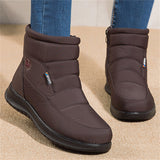 Winter Flat Heel Keep Warm Waterproof Ankle Boots for Women