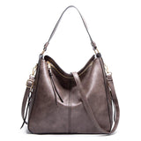 Elegant Classic Large Capacity Soft Leather Tote Bag Shoulder Bag