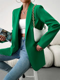 Temperament Open Front Office Blazer Coat for Lady