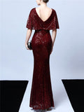 Stunning Sequined Illusion Neckline Mother of the Groom Dresses