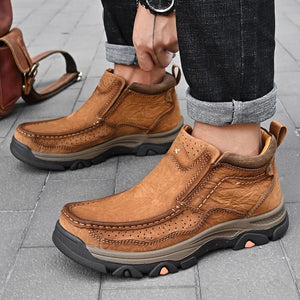 New Casual Fashion Comfy Solid Color Ankle Boots For Men