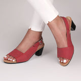 Elegant Low Chunky Heel Wedge Platform Sandals for Women