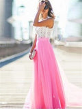 Women's Pretty Lace Chiffon Maxi Dress