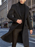 Winter Modern Cosie Male Single-breasted Long Woolen Coats