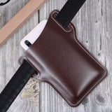 Men's Vintage Leather Waist Holster Phone Bag