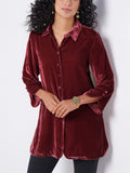 Gorgeous Velvet Mid Length Blouses for Women